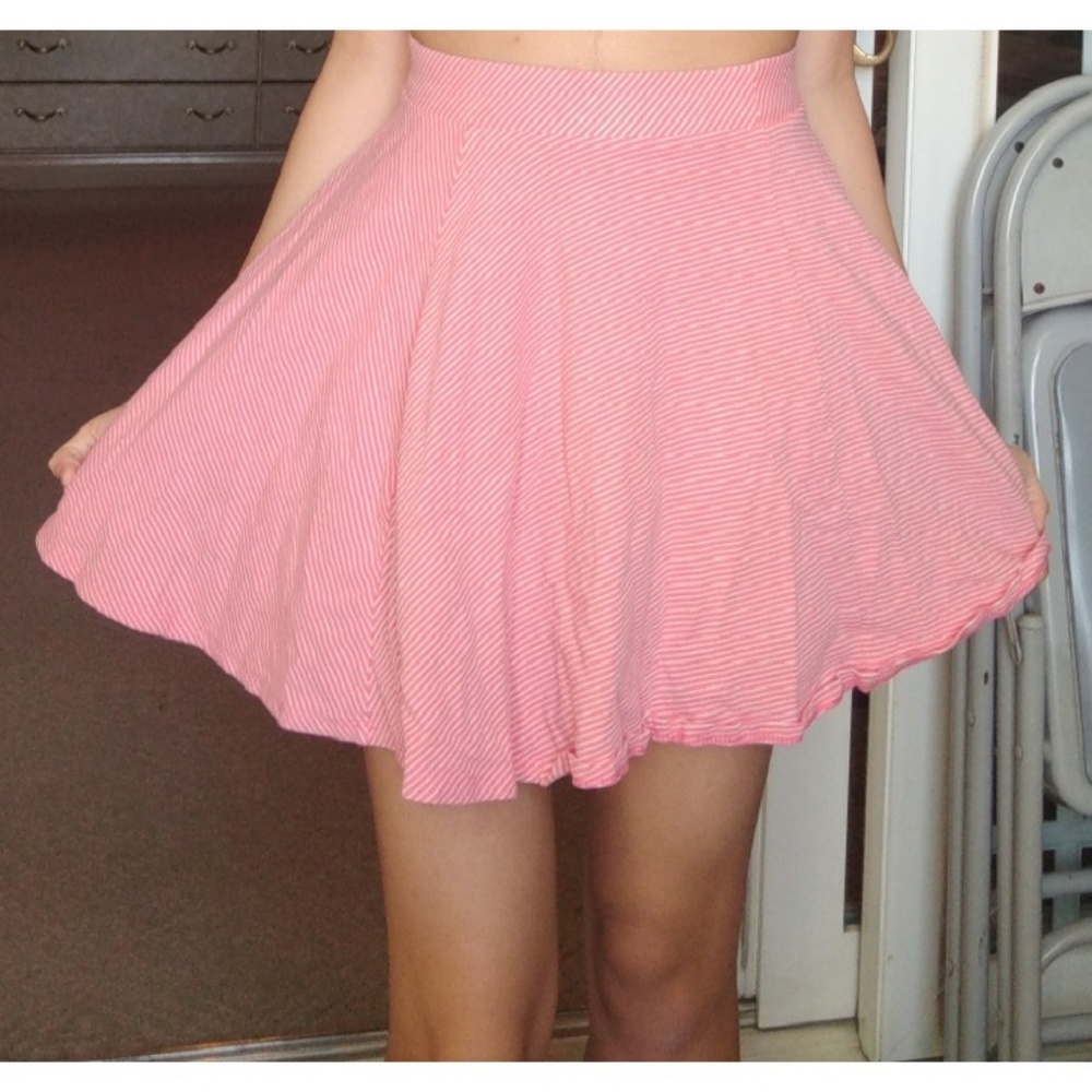 Pink and white skirt